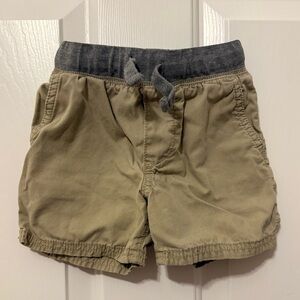 OshKosh B'gosh Tan Shorts with Gray Waistband